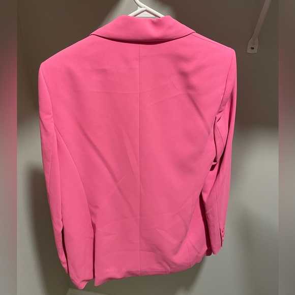 New Alice and Olivia French Rose Pink Denny Notch Collar Blazer Size 8 NWT - Picture 8 of 8